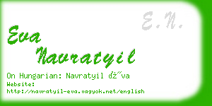 eva navratyil business card